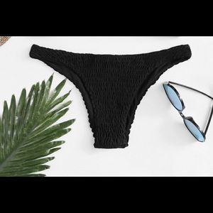 Smocked bikini bottoms